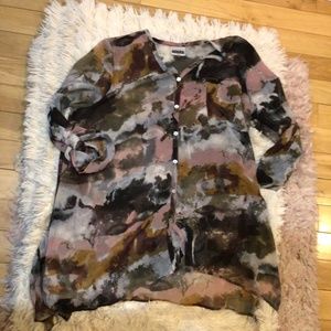 Semi sheer Sydney Gregory shirt